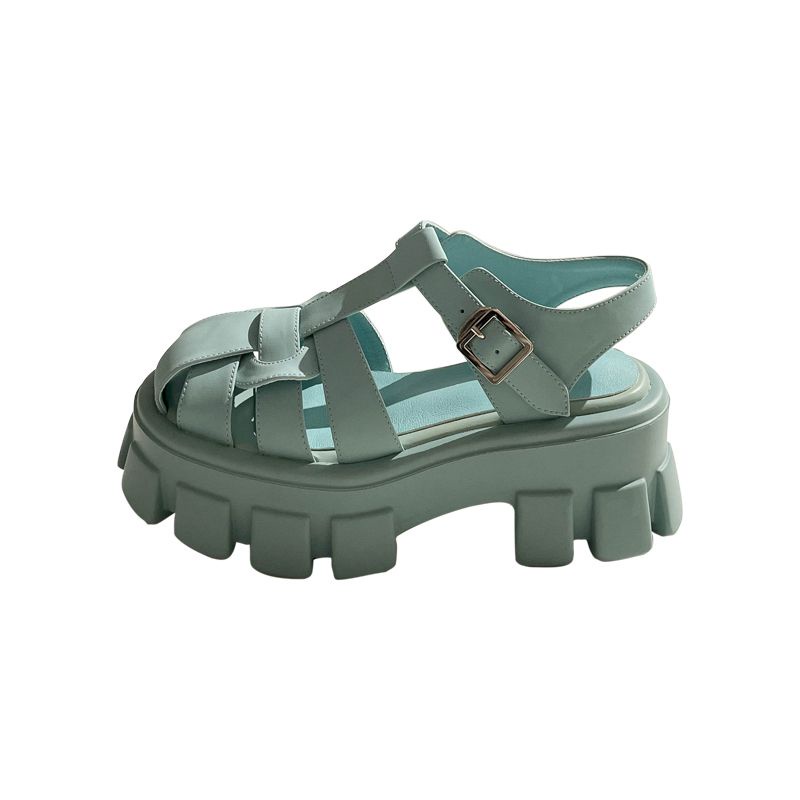 Giày Sandal Cao Gót Hở Ngón Phong Cách Thời Trang Roman Dành Cho Nữ