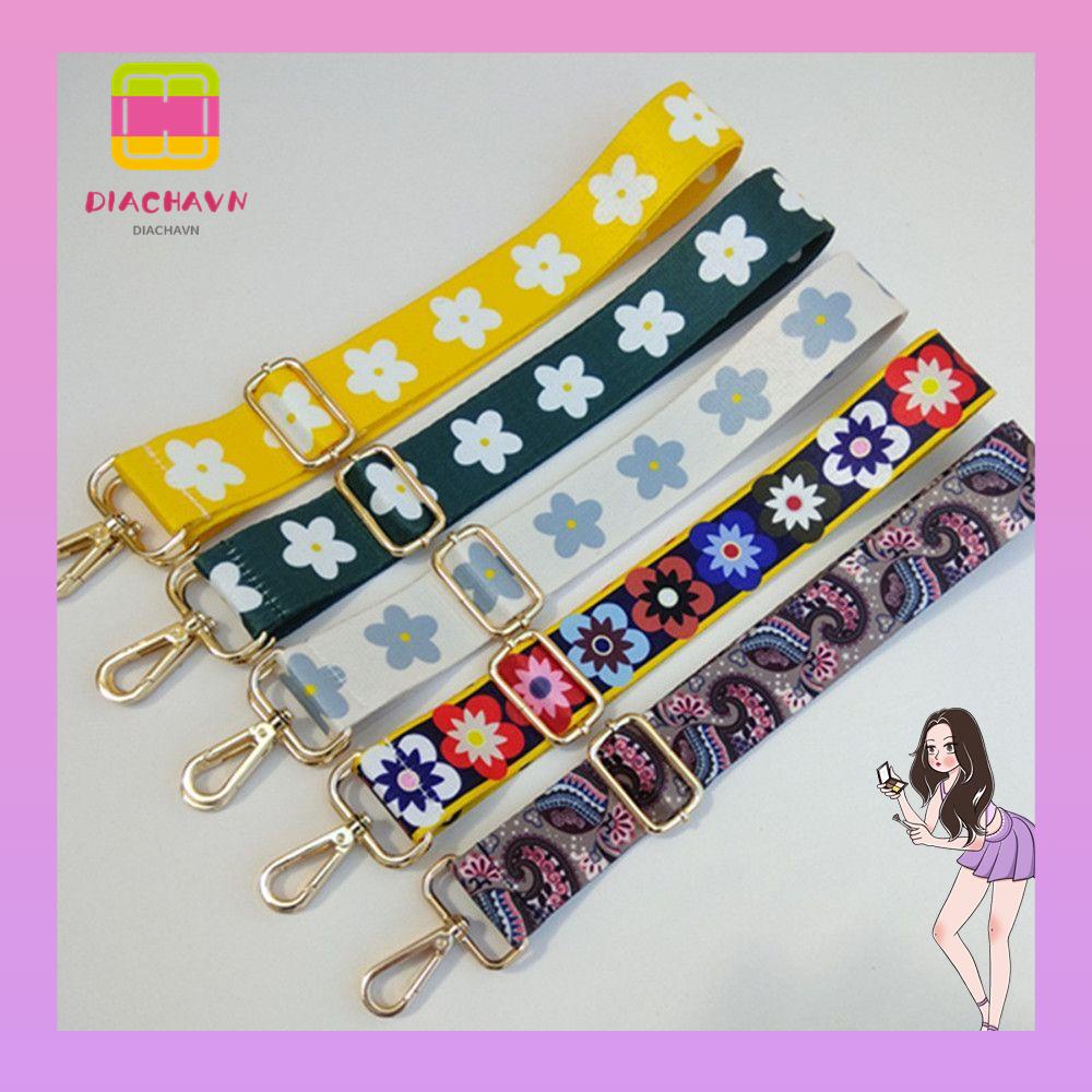 Dây Đeo Túi Xách Bằng Nylon Thêu Họa Tiết Xinh Xắn Tùy Chỉnh Tiện Dụng