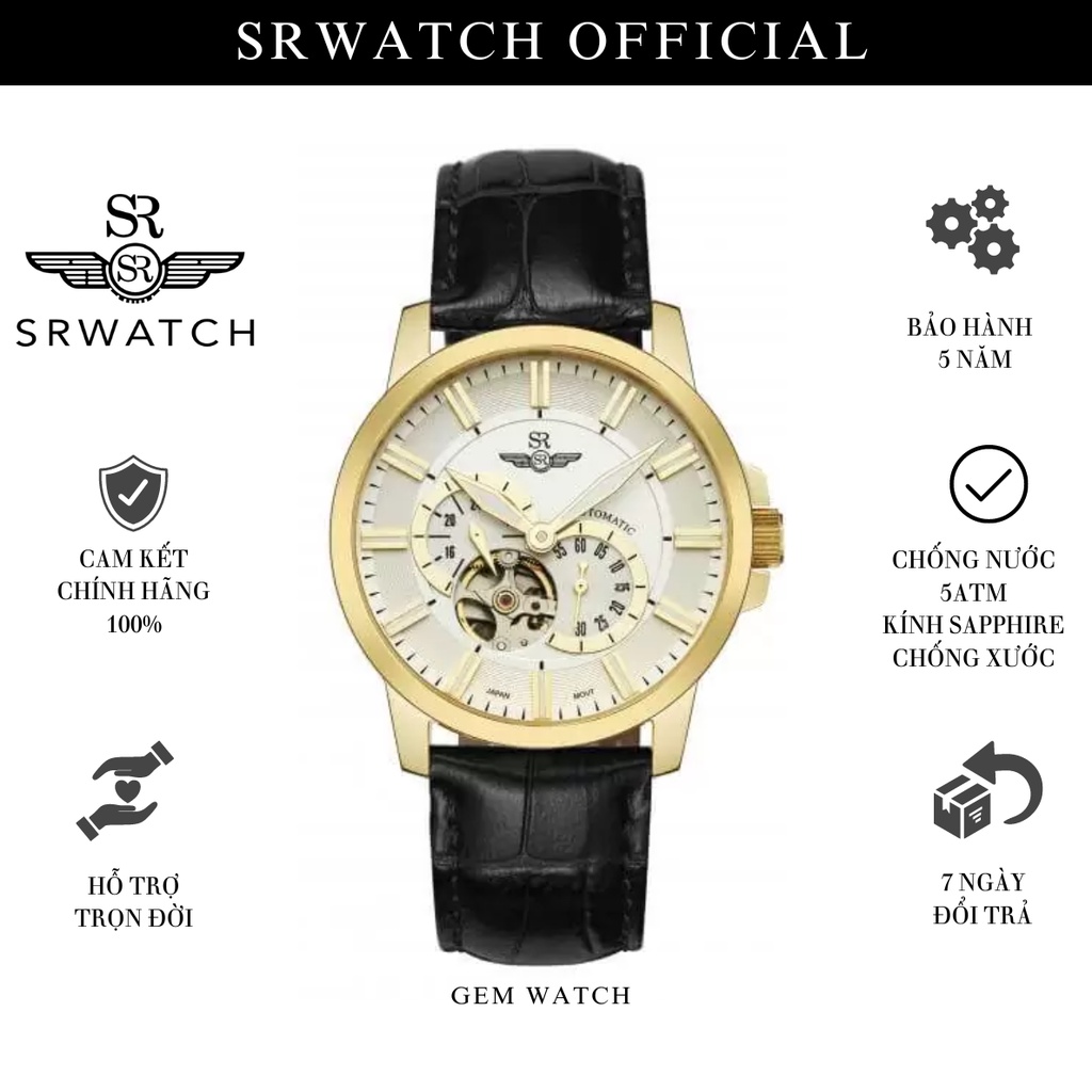 Đồng Hồ Nam SRWATCH Open Heart SG8872.4602 Kính Sapphire - Chính Hãng Bảo Hành 5 năm  - Srwatch Vietnam