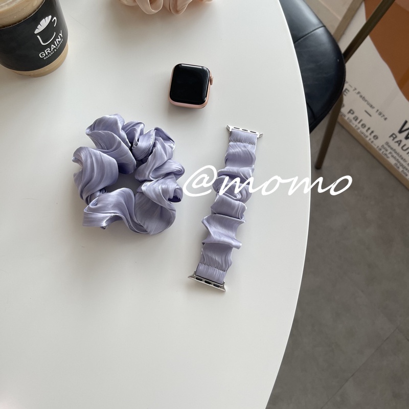 Dây Đeo Thay Thế Bằng Vải Lông Co Giãn Cho AP iWatch Series 7 6 5 4 3 2 SE 41mm 45mm 42mm 40mm 44mm