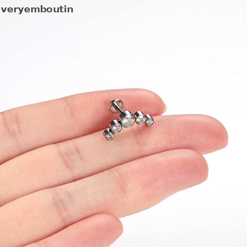 Phụ Kiện Trang Sức Thời Trang Hình Trụ Bằng Thép Không Gỉ Dễ Phối Đồ