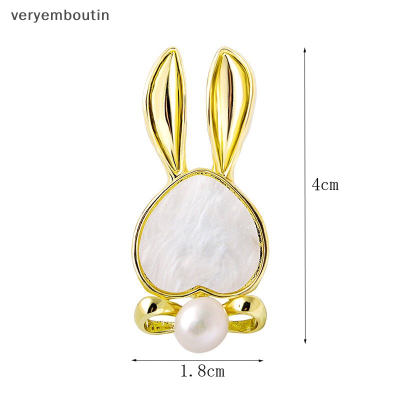 Ghim Cài Áo Hình Đầu Thỏ Thời Trang Dành Cho Nữ