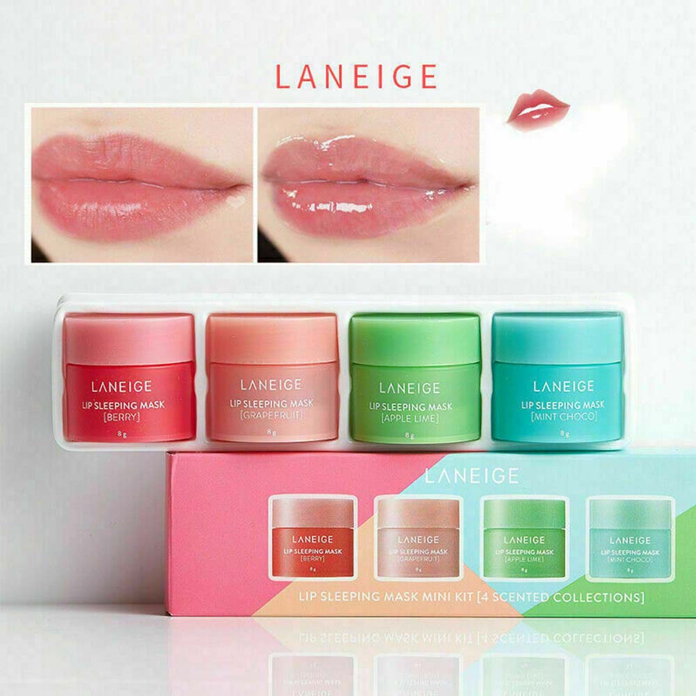 Laneige lip balm Overnight Repair lip mask  Lip Sleeping mask  4pcs
