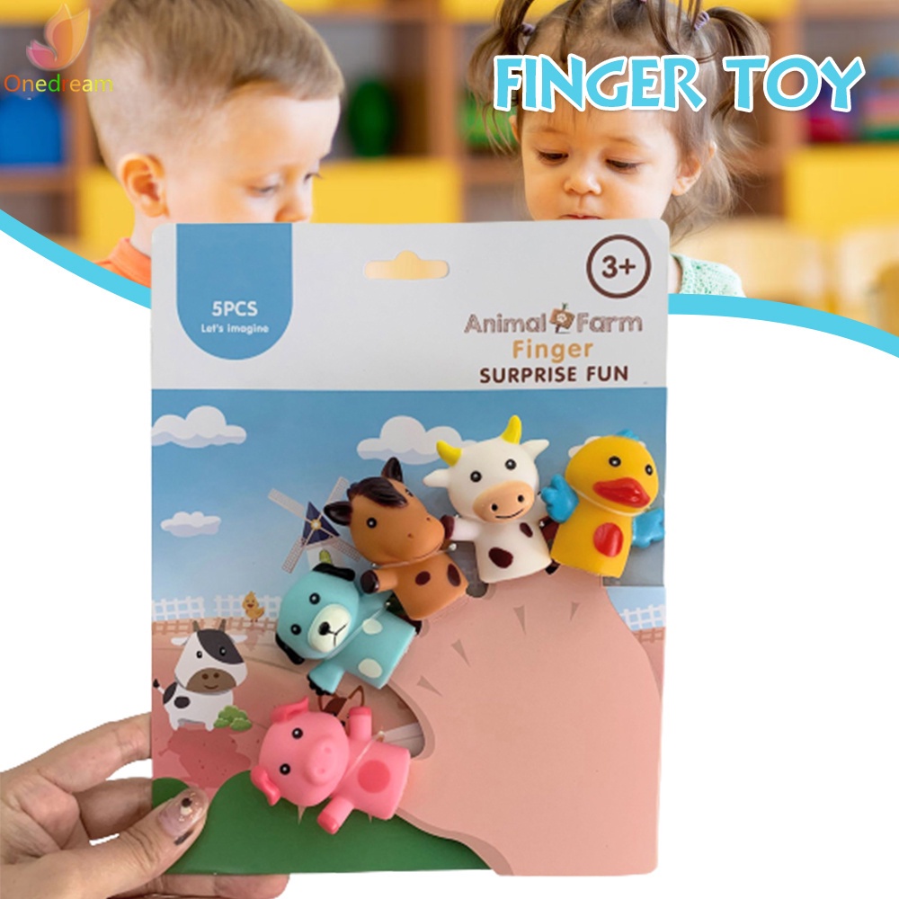 Đồ Chơi Con Rối Đeo Ngón Tay Hình Động Vật Dễ Bắt Cho Trẻ Em