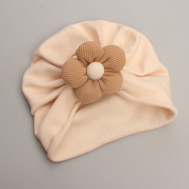 Mũ Cotton Thoáng Khí Kèm Vớ Dễ Thương Cho Bé Sơ Sinh 0-12 Tháng