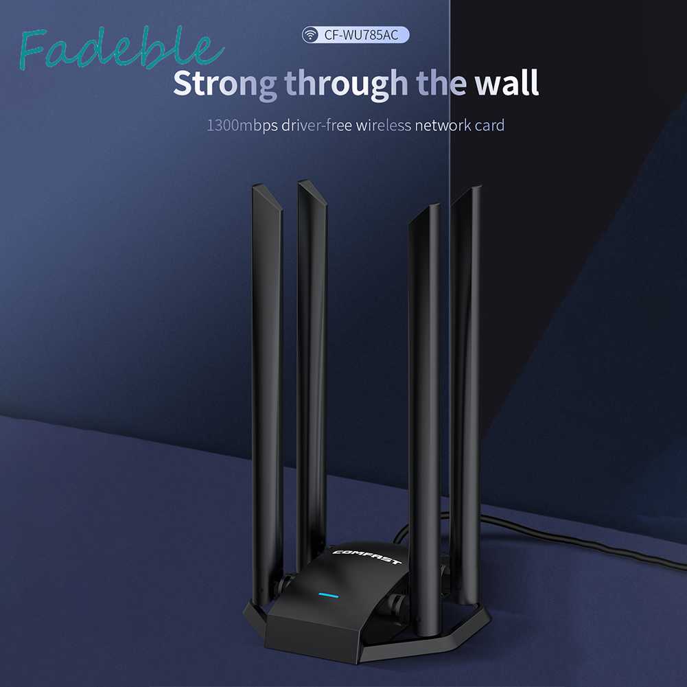 Bộ ChuyểN ĐổI WiFi COMFAST CF-WU785AC 1300M, USB 3.0 4 Ăng-Ten