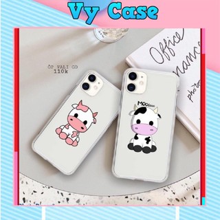 Ốp lưng iphone hình bò sữa ốp đôi cute viền trong chống ố 5/5s/6/6plus/6s/6splus/7/7plus/8/8plus/x/xs/11/12/pro/max