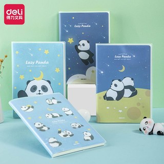 Sổ tay khổ a5 bìa cao su trong suốt hình gấu trúc dễ thương