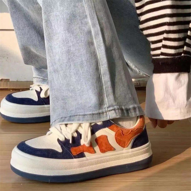 Giày Thể Thao Đế Dày Màu Xanh Dương Phong Cách Nhật Bản Cho Nữ