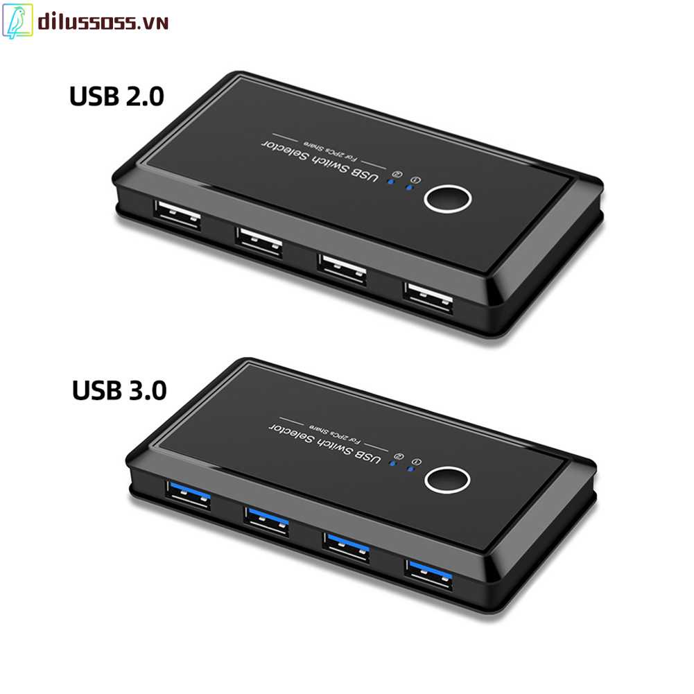 Bộ Chuyển Đổi Hub USB 3.0 KVM 4 Trong 2 Cho Máy In