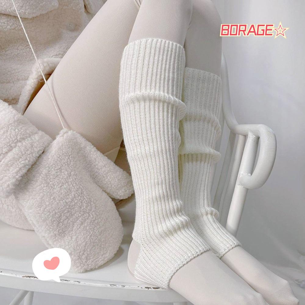 1 Đôi Tất Dệt Kim Giữ Ấm Chân Cho Nữ