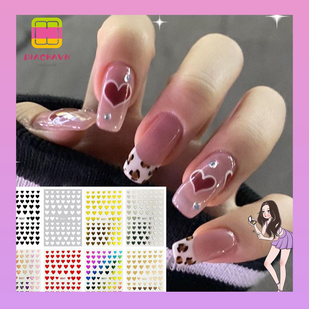 Hình Dán Móng Tay 3D Nhiều Màu Họa Tiết Chòm Sao / Chữ Số