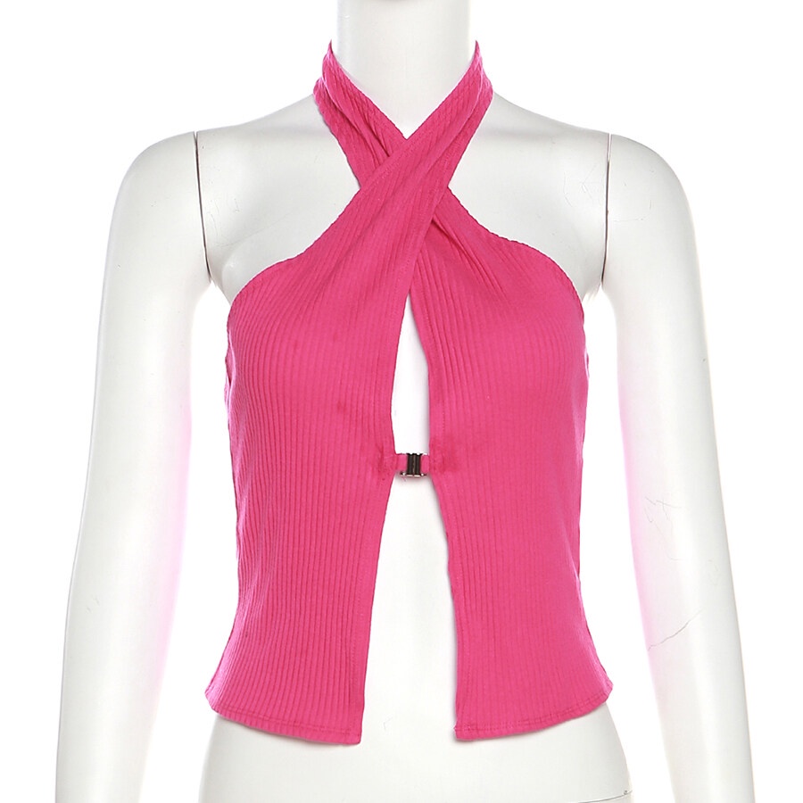 Weird Puss Áo Sát Nách Ôm Dáng Cổ Điển Quyến Rũ Thoáng Khí Cao Cấp Phong Cách Đường Phố Mùa Hè Mát Mẻ Dành