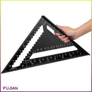 Angle Ruler Metric Aluminum Alloy Triangular Measuring Woodwork Speed Square Triangle Protractor [B/11]