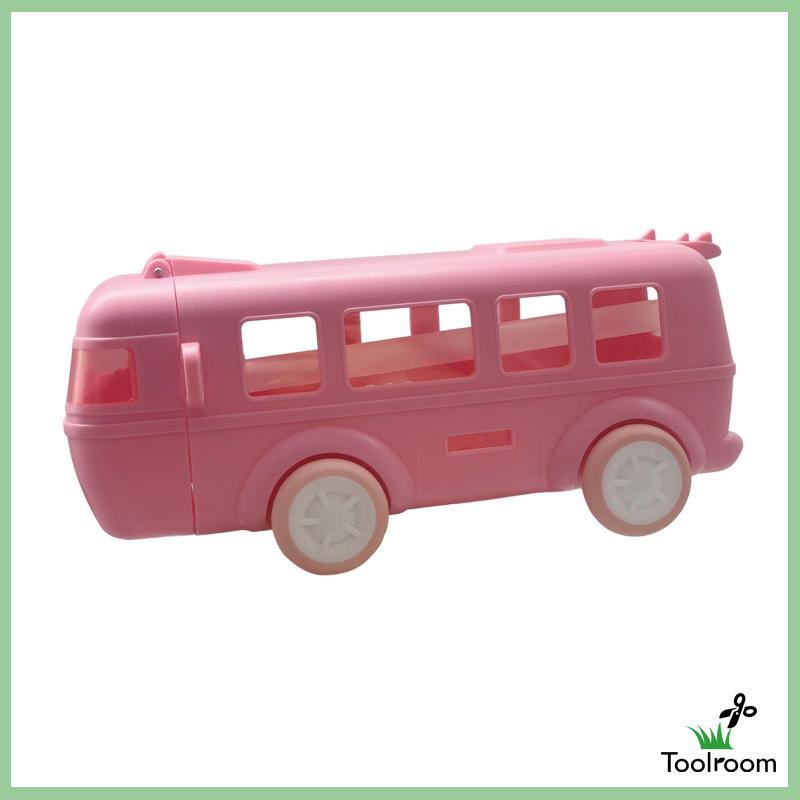 Bình Nước Hình Xe Buýt Kèm Ống Hút Và Dây Đeo Dung Tích 500ml Cho Bé