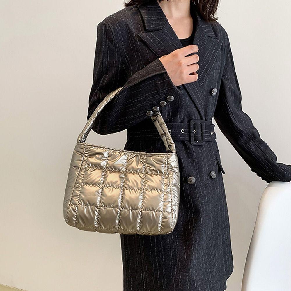 Túi Đựng Mỹ Phẩm / Son Môi / Đồ Trang Điểm Cỡ Lớn Thêu Họa Tiết Lưới Phong Cách Hàn Quốc Cho Nữ