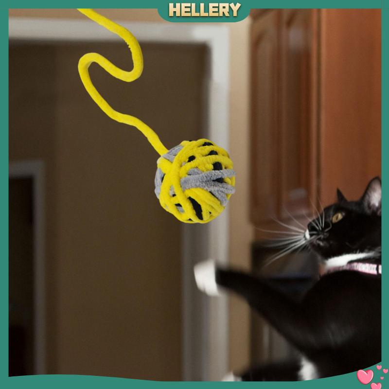 Quả Bóng Pompom Mềm Phát Ra Tiếng Kêu Vui Nhộn Dành Cho Mèo Cưng