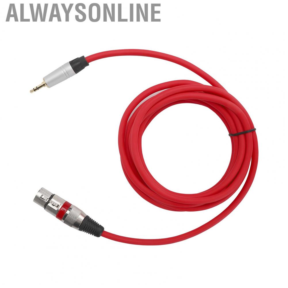 Alwaysonline 3.5mm Male To XLR Female Adapter Cable 3 M Cable Cord For Microphone New