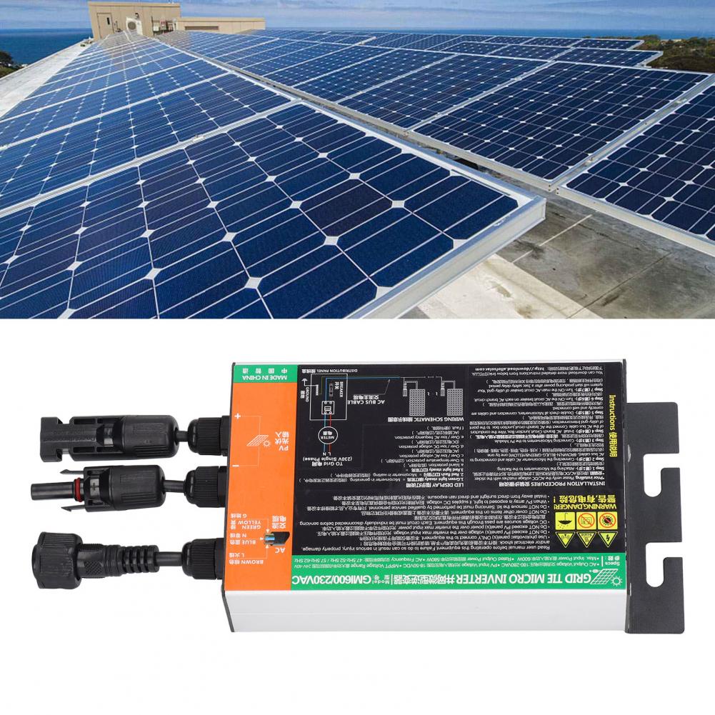 LYTFitness 600W Năng Lượng Mặt Trời Phối Lưới Inverter Tốc Độ Chuyển Đổi Cao MPPT Nguyên Chất Sóng Sin IP55 Chống Nước 230V Micro