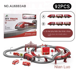 Bộ Đồ Chơi Lắp Ráp Đường Ray Xe Lửa Nam Châm Cho Bé