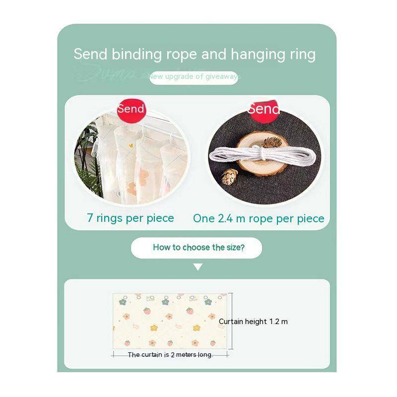 Rèm Chống Muỗi Họa Tiết Hoạt Hình Dễ Thương Cho Giường Ký Túc Xá