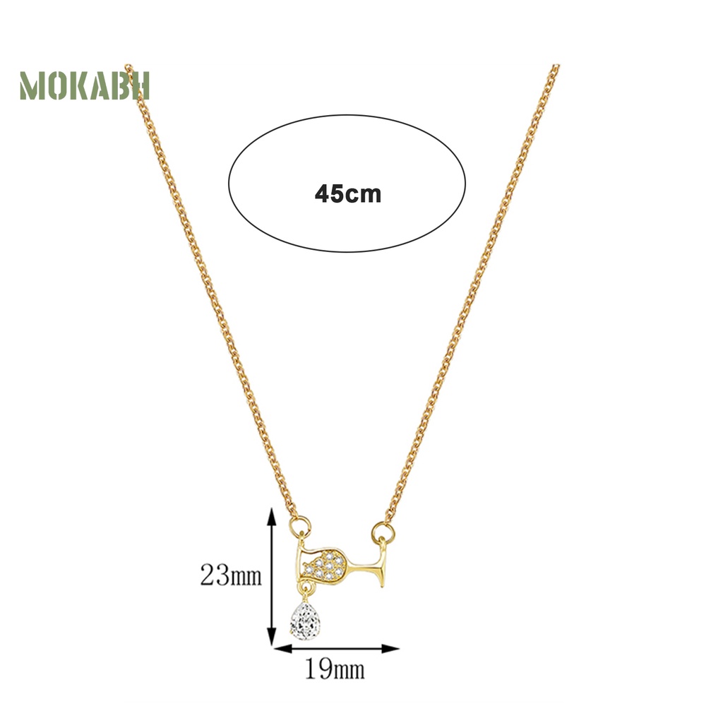 [Mới] Vòng cổ Hợp Kim Mặt Kính Bắt Mắt Tinh Tế Quyến Rũ Thanh Lịch Cho Nữ
