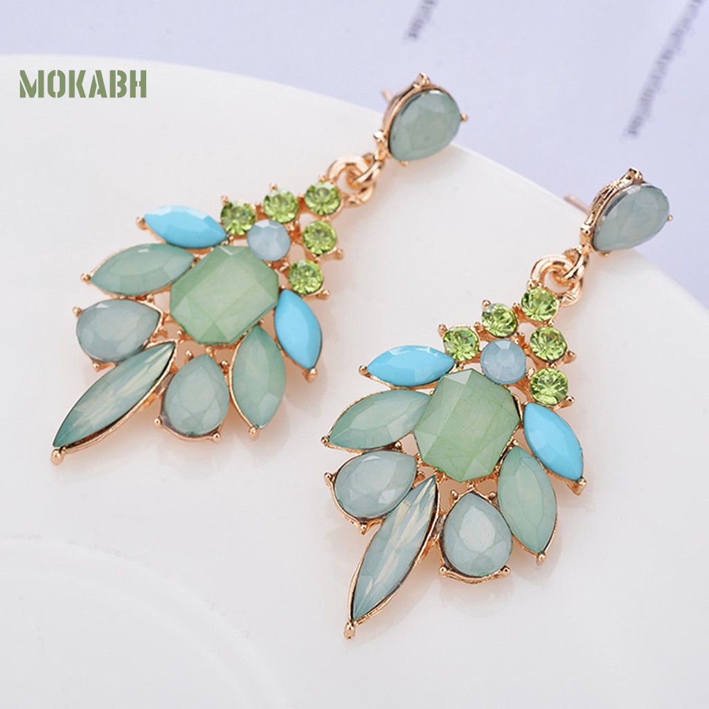 1 Đôi Bông Tai Hình Giọt Nước Bằng Hợp Kim Quyến Rũ Dành Cho Nữ