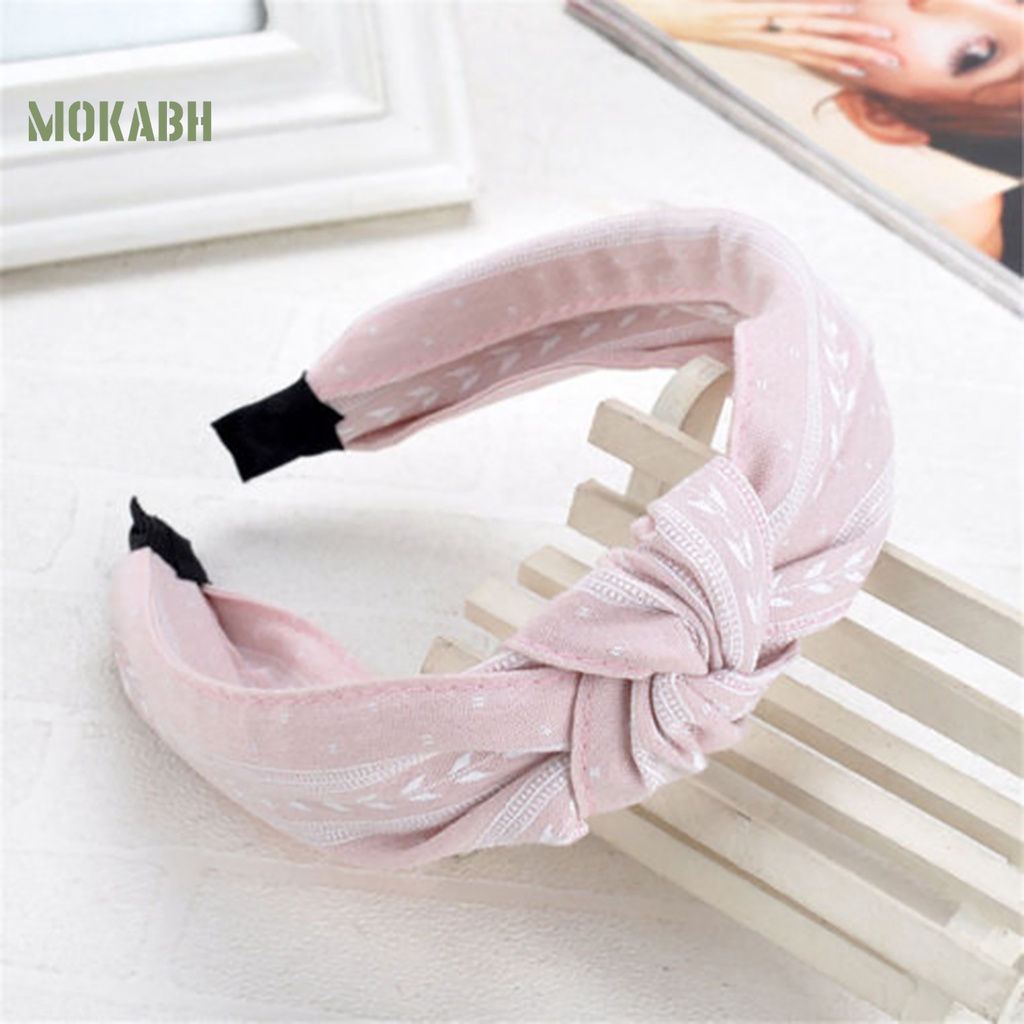 Băng Đô Vải Thắt Nút Chéo Quyến Rũ Thoải Mái Mặc Hàng Ngày [mokabh]