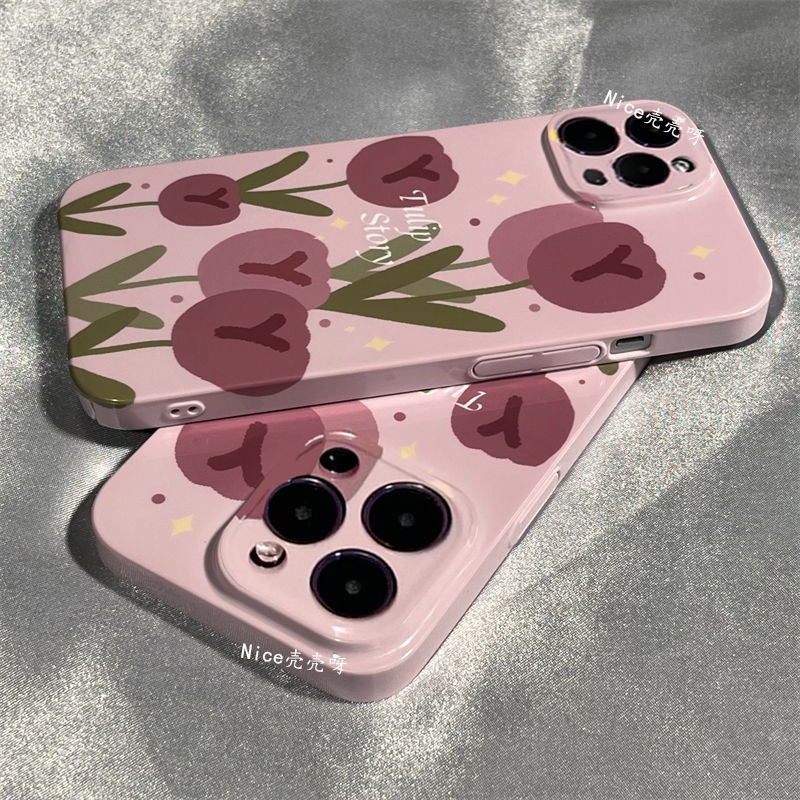 Ốp Điện Thoại Cứng Họa Tiết Hoa Xinh Xắn Cho Iphone 814pro12 xrplus 13Mini 11 / xsmax