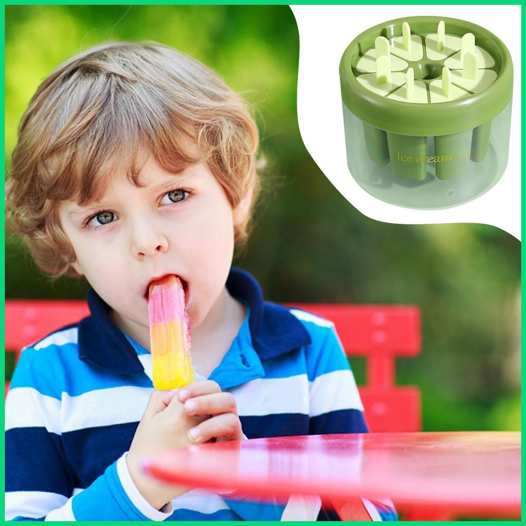 Khuôn Làm Kem 6 Ngăn Dễ Tháo Lắp Tiện Dụng Cho Gia Đình DIY