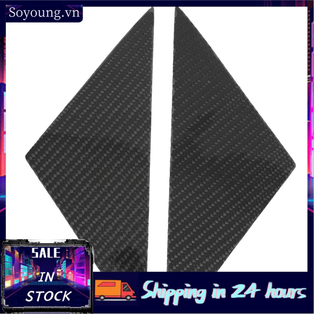 Soyoung 1 Pair Carbon Fiber Car A Pillar Doorpost Cover Trim  Replacement for Nissan 350Z Z33 2003 2004 2005 2006 2007 2008