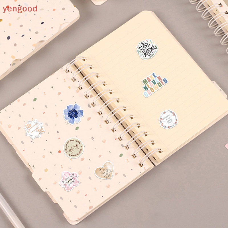 Set 50 Miếng Dán Trang Trí Hành Lý / Laptop / Xe Máy In Chữ Jesus Christians Phong Cách BOHO