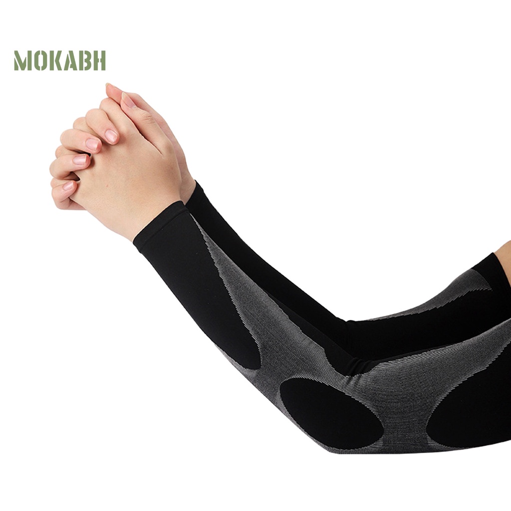 1 Cặp Găng Tay Thể Thao Bằng Vải Lụa Lạnh Mỏng Độ Co Giãn Cao Nhiều Màu Sắc