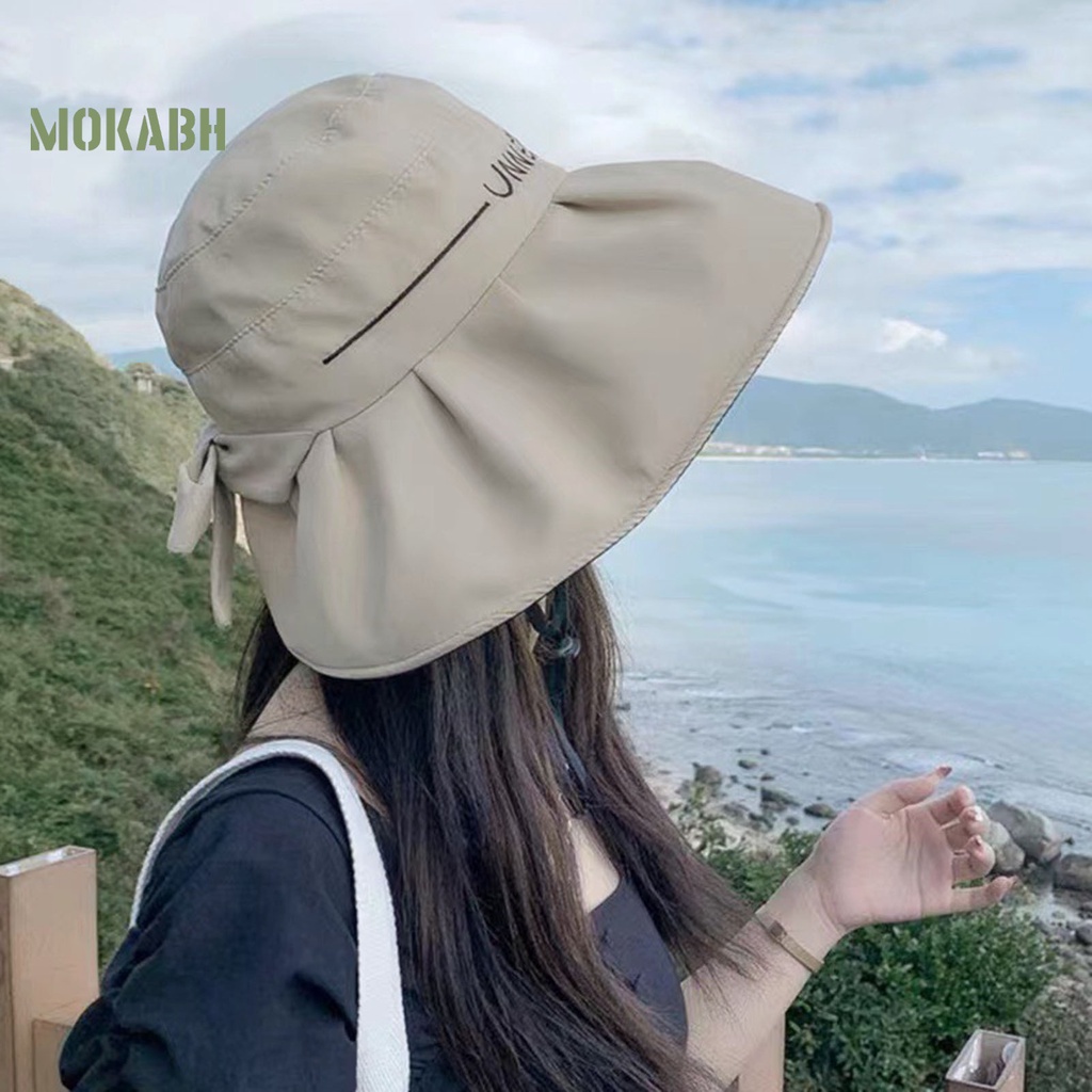 Nón Tai Bèo Vành Rộng Mềm Mại Chống Gió Thời Trang Mùa Hè Cho Nữ