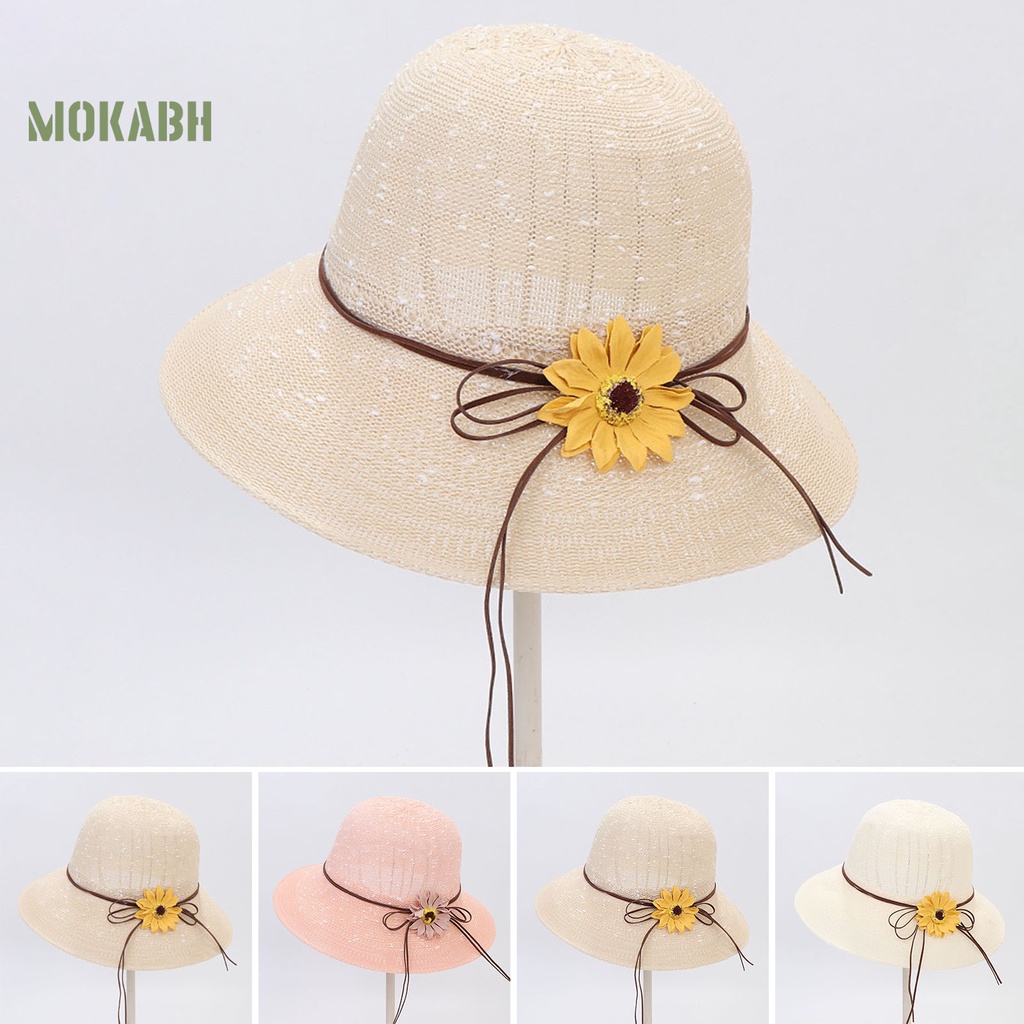 Nón Tai Bèo Vành Tròn Cột Nơ Thời Trang Mùa Hè Cho Nữ