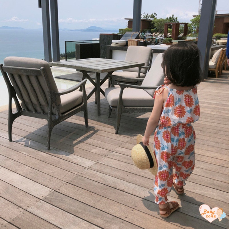 Bộ Áo Hai Dây In Họa Tiết + Quần Xinh Xắn Theo Phong Cách Mùa Hè Dành Cho Bé Gái