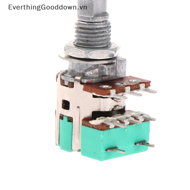 Chiết Áp Âm Thanh Nổi H120 A50K A10K 15mm Có Công Tắc