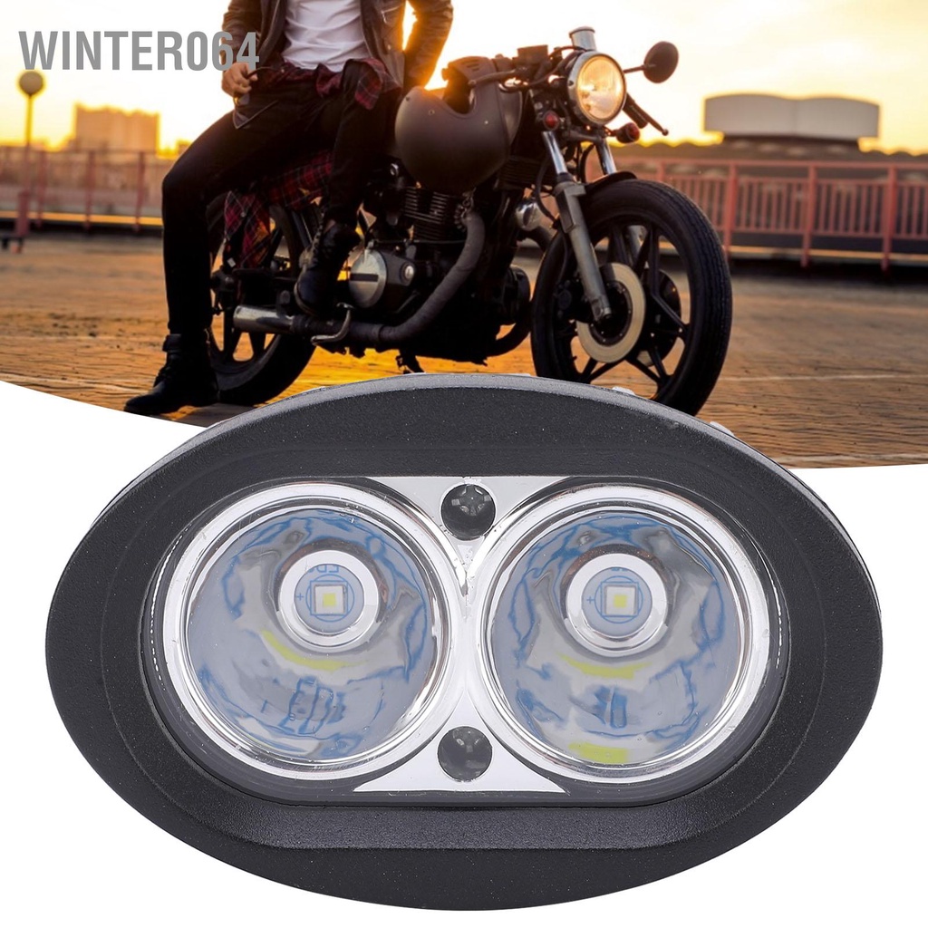 Winter064 4in 20W Đèn LED 2 Đầu Lái Sương Mù Cho Xe Ô Tô Tải ATV Thuyền Máy Đen