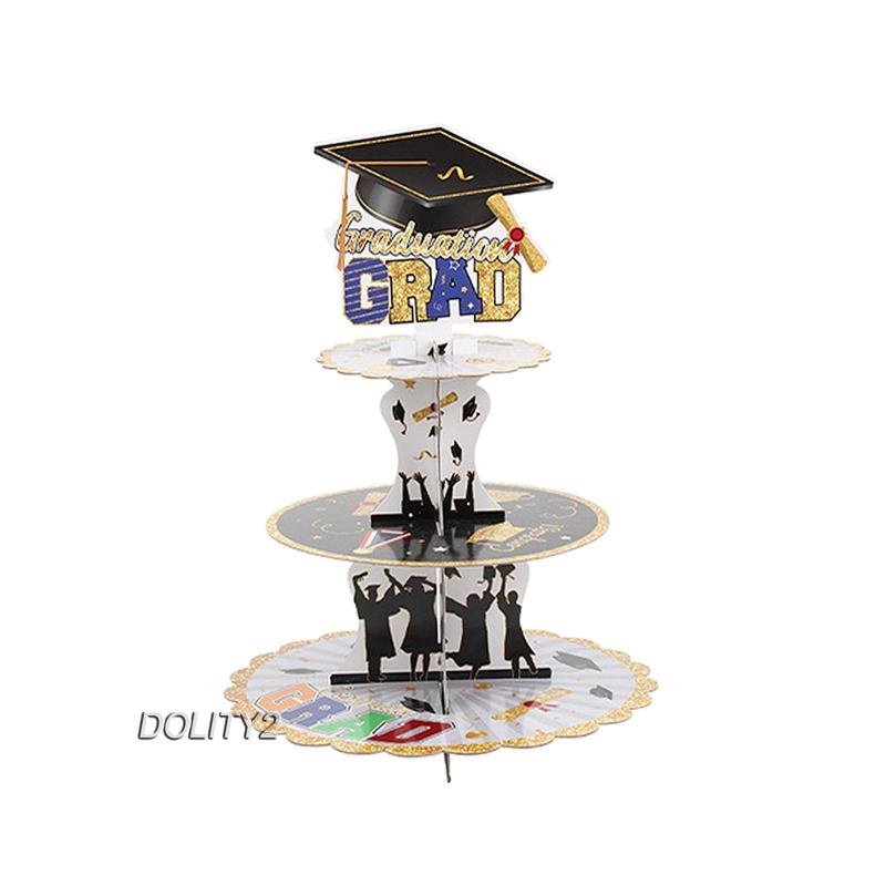 Bộ 2 Khay Giá Đỡ Bánh Quy / Cupcake Chủ Đề Lễ Tốt Nghiệp