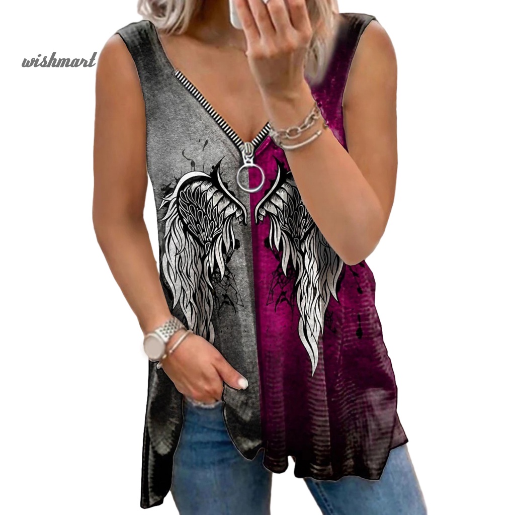 Áo Không Tay Cổ Chữ V Thời Trang Mùa Hè Dành Cho Nữ