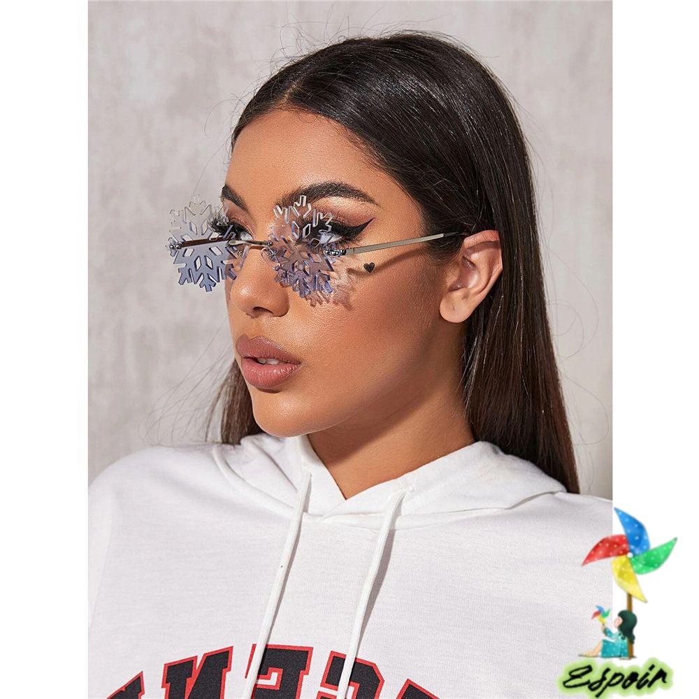 ESPO Kính Mát Hình Bông Tuyết Vui Nhộn Cho Nam Nữ