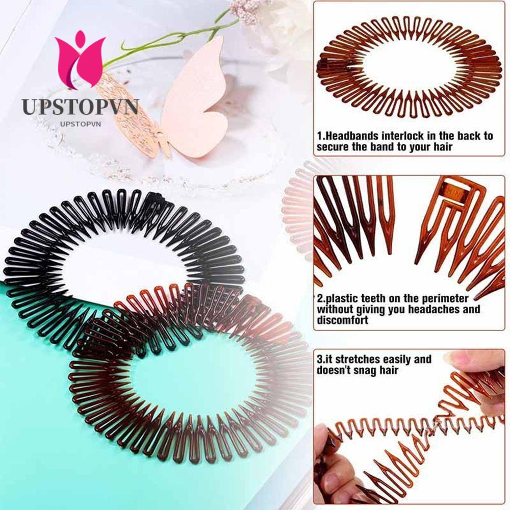 Lược Cài Tóc Bằng Nhựa Co Giãn Thời Trang|Bông Tắm Trang Điểm Tiện Dụng Chất Lượng Cao