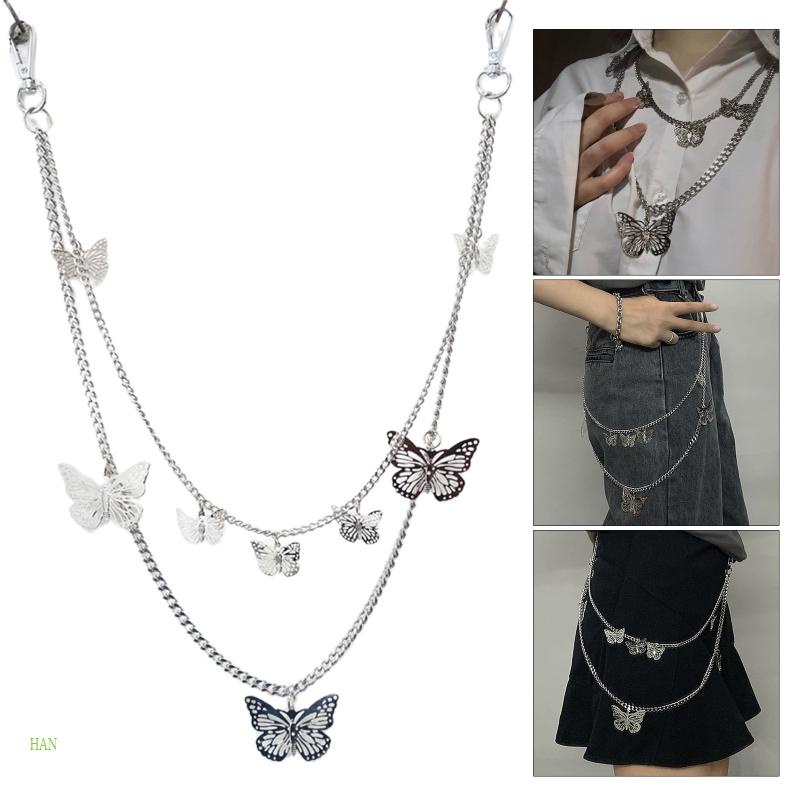 Dây Xích 2 Lớp Dạng Ví Phong Cách Hip Hop Cá Tính