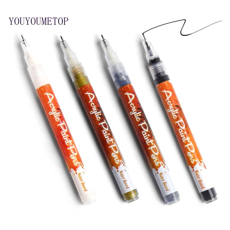 Youyo Bút Vẽ Móng Graffiti Di Động Nhanh Khô Đường Kẻ Hoa