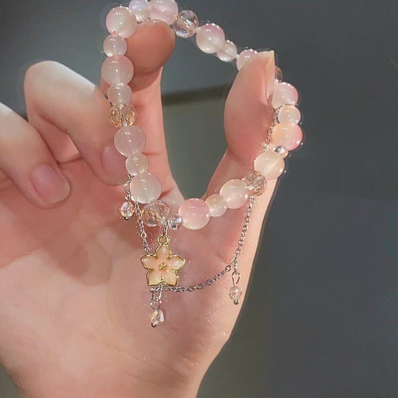 Vòng Tay Chuỗi Hạt Màu Xanh Thời Trang Mùa Hè 2023