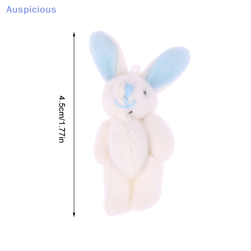Thỏ Nhồi Bông Mềm Mại 4.5CM Treo Móc Khóa / Ba Lô / Túi Xách Trang Trí Nhà Búp Bê