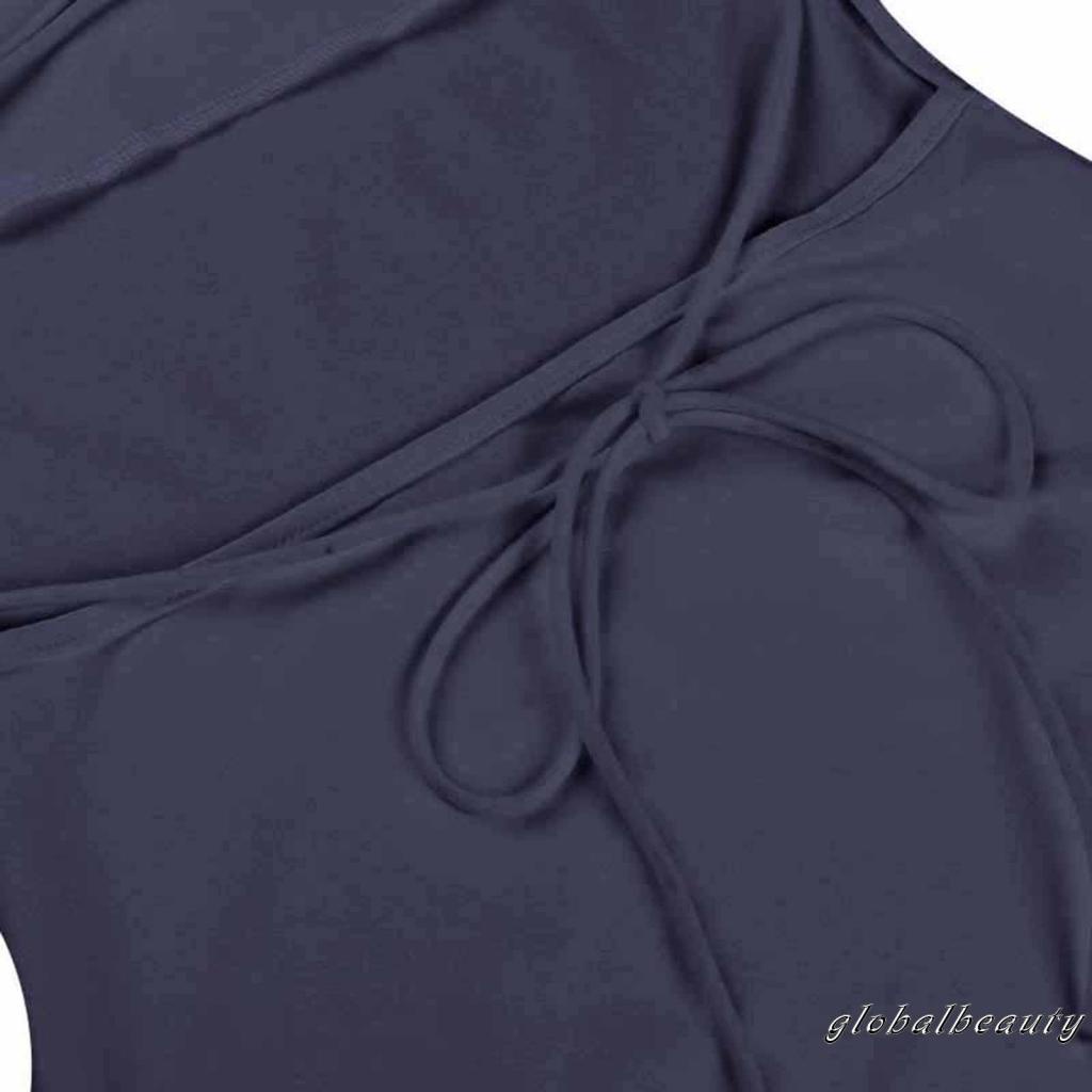 Đầm Hai Dây Dáng Dài Hở Lưng Thời Trang Mùa Hè Cho Nữ