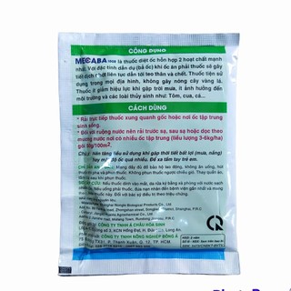 Bả diệt ốc Mecaba 10g dạng hạt rải, rất hiệu quả