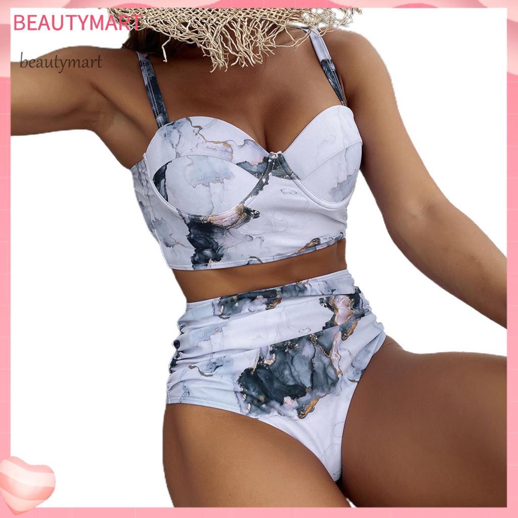 Bộ Đồ Bơi 2 Mảnh Màu Sắc Thời Trang Cho Nữ