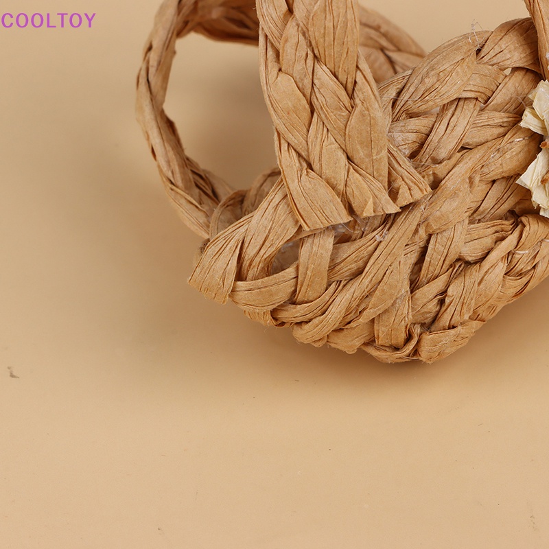 Túi Xách Đan Thủ Công Mini Tỷ Lệ 1 / 6 Độc Đáo Trang Trí Nhà Búp Bê